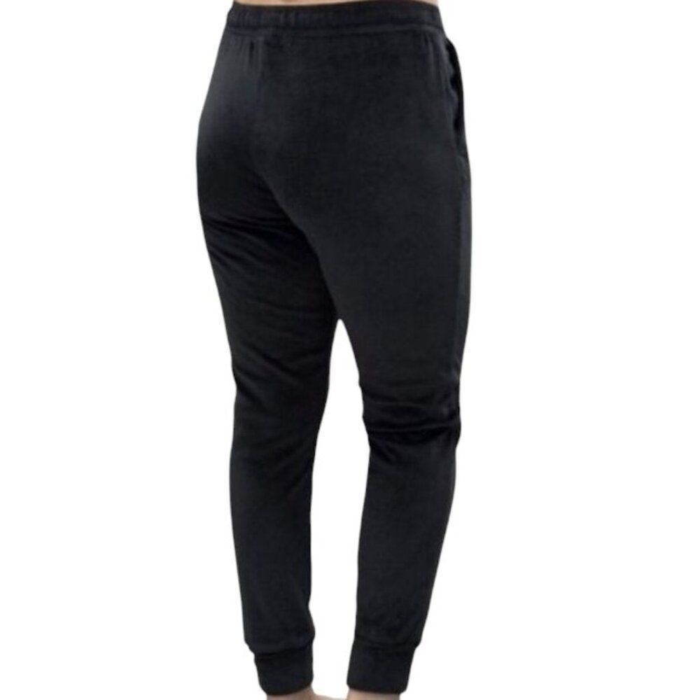 Z Supply Pants Jogger Women Velour Ultra Soft Stretchy Loungewear Pockets Black - Picture 2 of 10